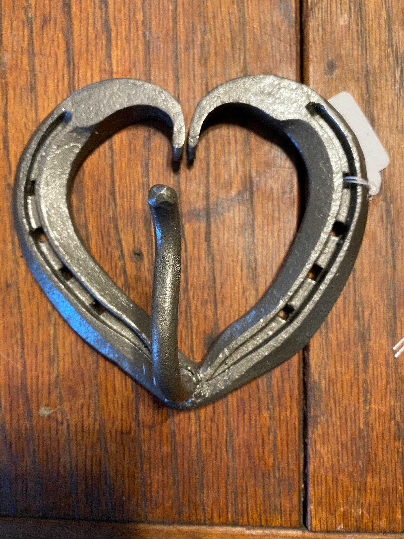 Blacksmith Made heart coat hook Etsy
