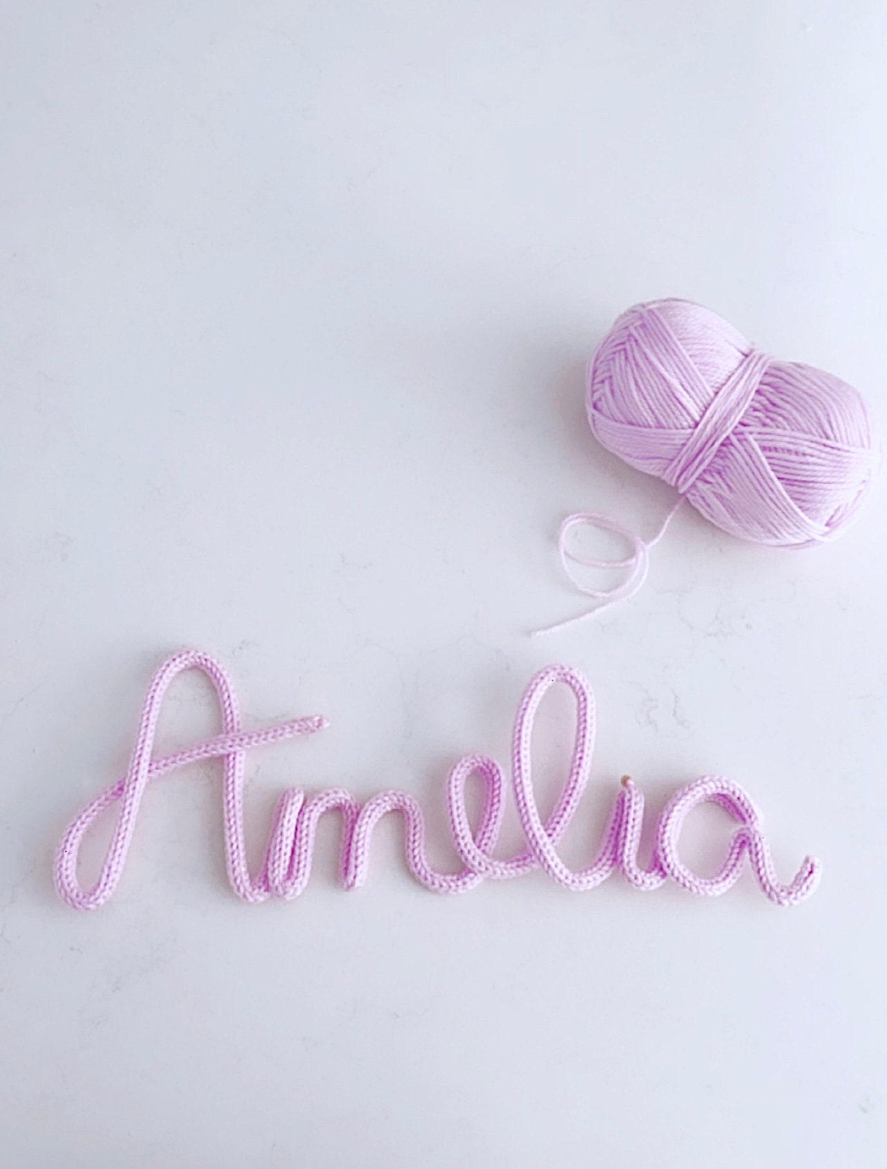 Personalised knitted wire words cord names wall decor wall Etsy