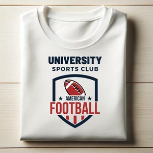 University Sports Club American Football SVG | Digital Download | Football Team T-Shirt Design