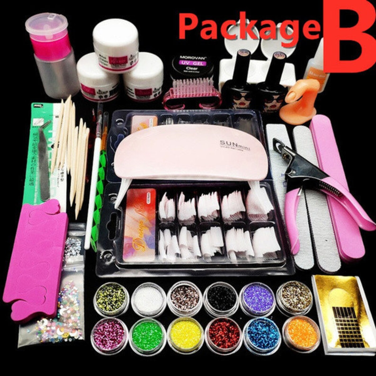 Professional Nail Tools Nail Polish Set Acrylic Nail Powder Etsy
