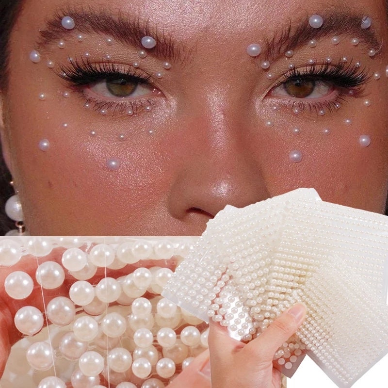 Eye makeup with gems rhinestones - .de