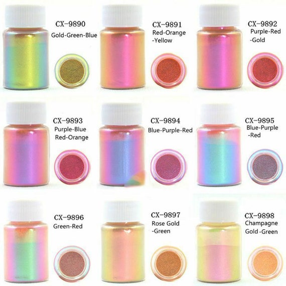 10g/Lot Color Shift Mica Powder Chameleon Pigment Powder For Auto Paint