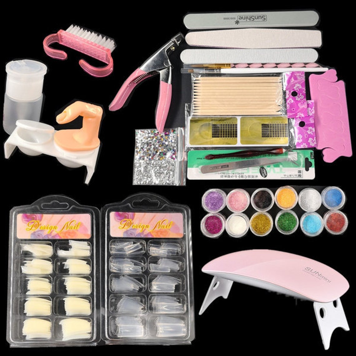 Professional Nail Tools Nail Polish Set Acrylic Nail Powder Etsy