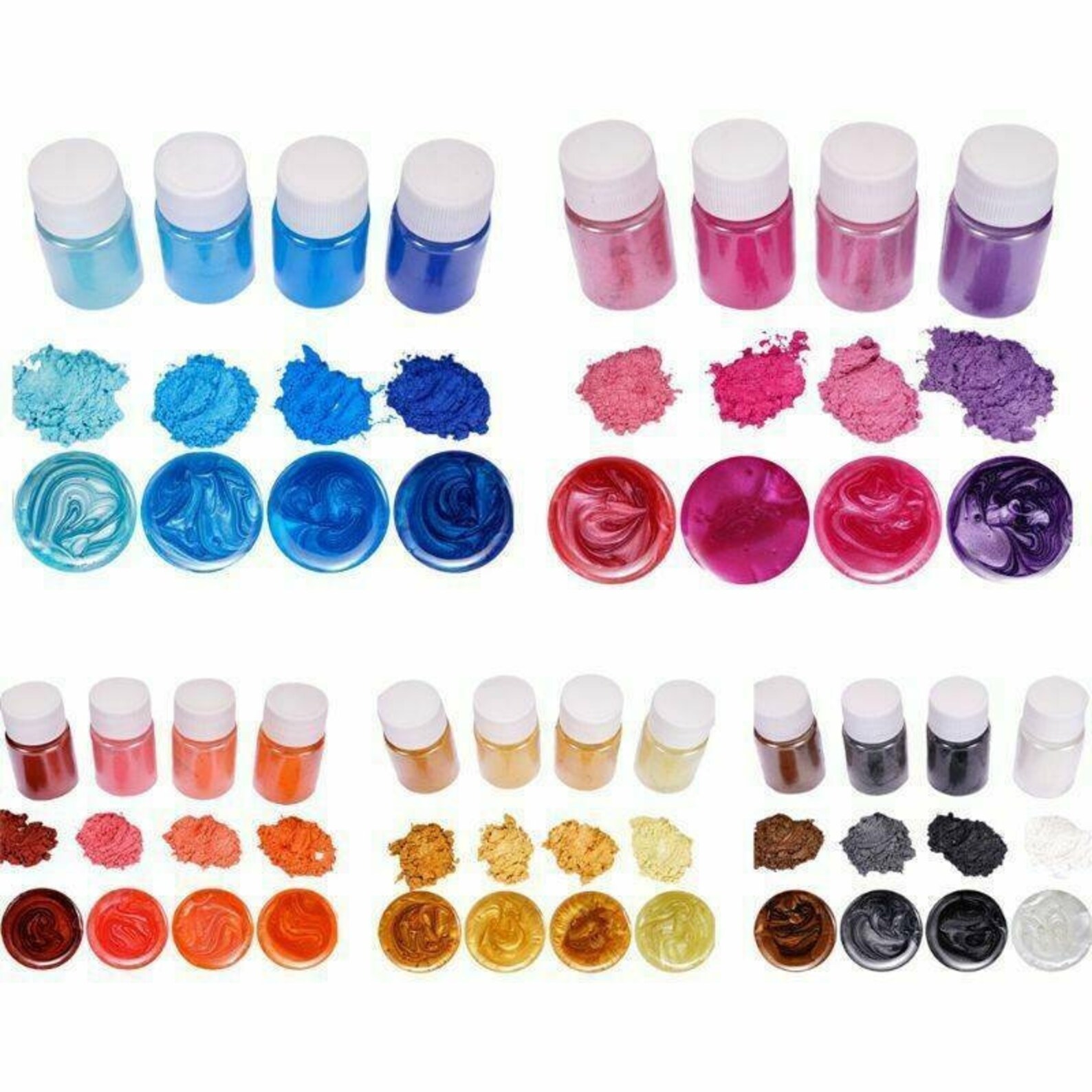 4 Colors/Set DIY Mica Powder Epoxy Resin Dye Pearl Pigment Etsy