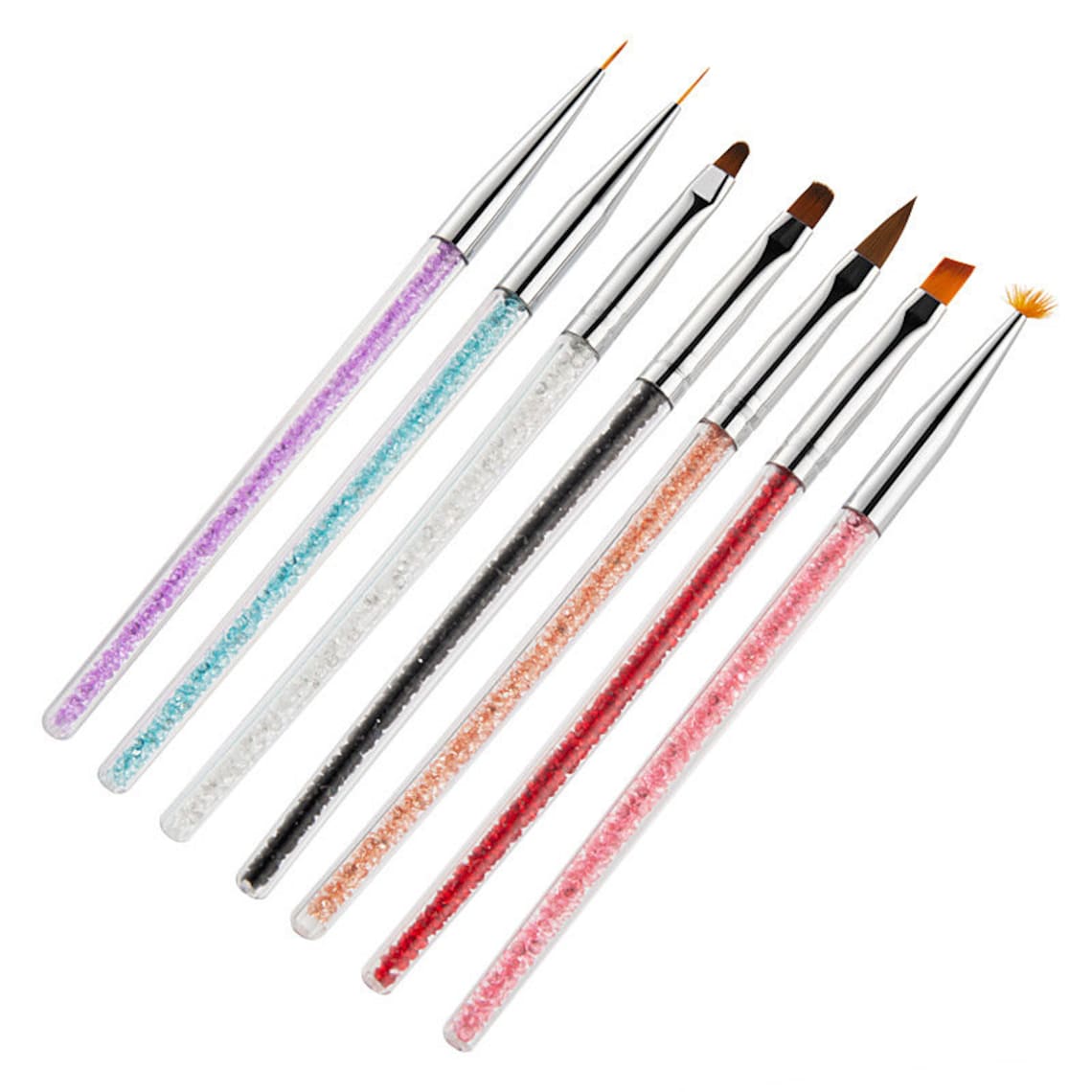 7 piezas /set profesional nail art brush set para manicure Etsy