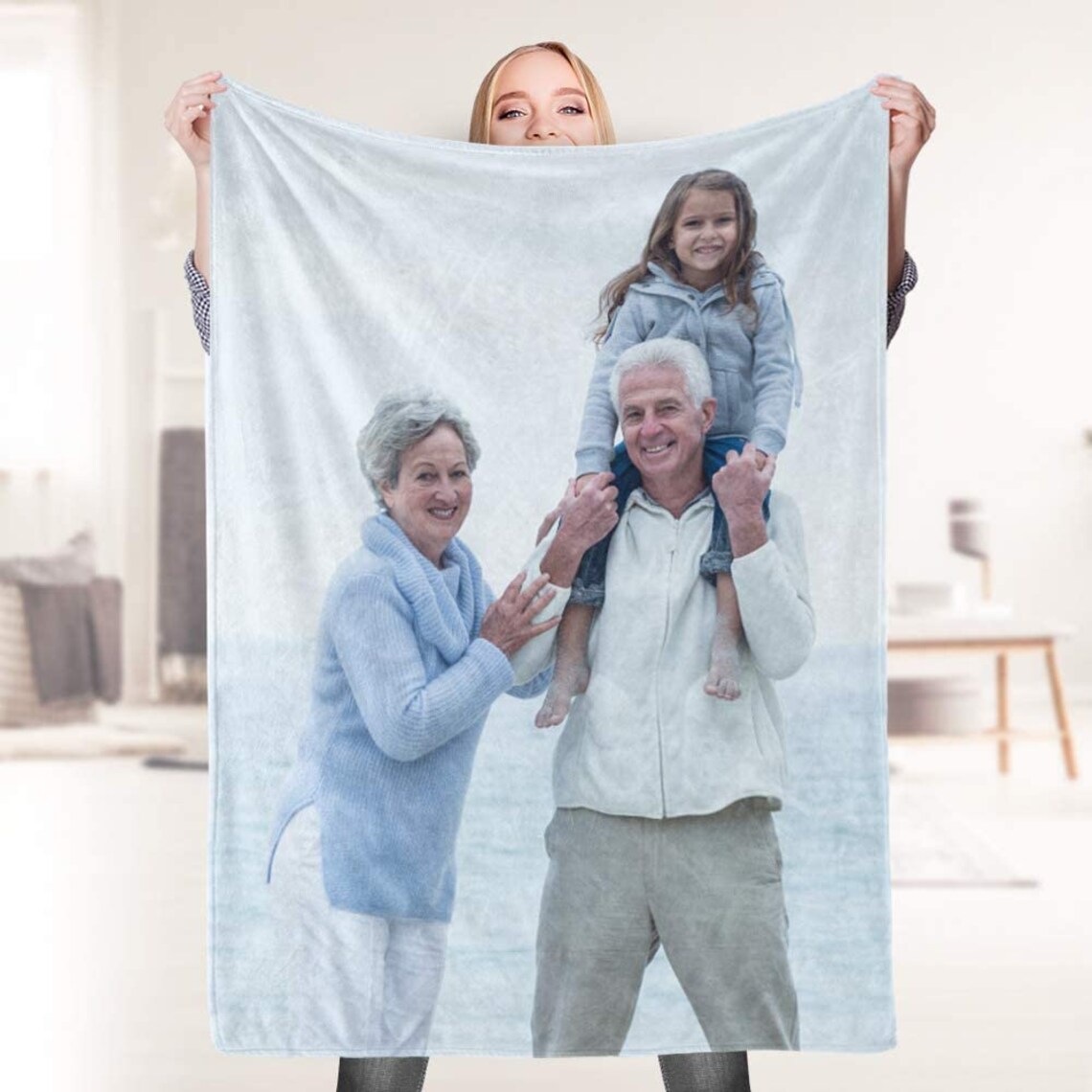 Personalized Photo blanket/Custom Photo Fleece Blanket/DIY Etsy