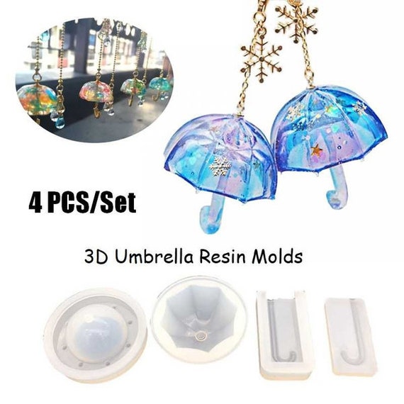 3D Umbrella Shape Resin Mold Silicone Mold Epoxy Mold DIY Jewelry Making  Molds DIY Set 