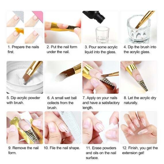 DL Professional Acrylic Nail Brush Holder