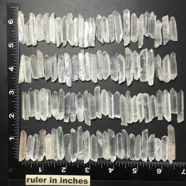 100g Bulk Natural Crystal White Quartz Small Points Terminated Wand Specimen  For Jewelry Making Accessories DIY