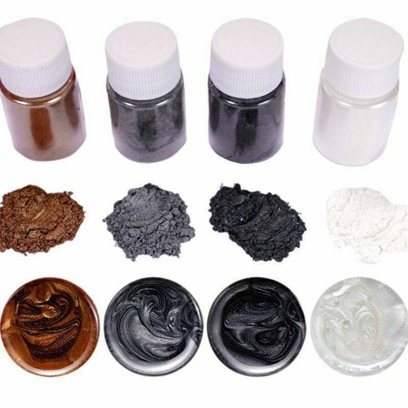 4 Colors/set DIY Mica Powder Epoxy Resin Dye Pearl Pigment Etsy