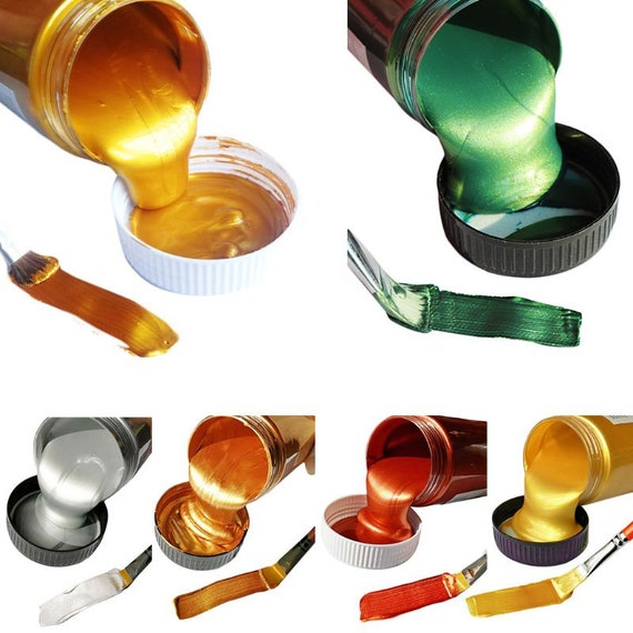 Metallic Acrylic Paint For Coloring DIY Hand Clothes Pigments H Painted J2L3 
