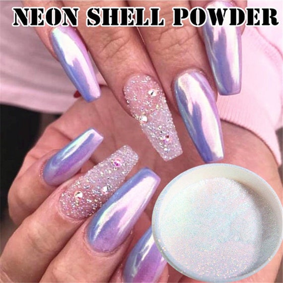 1 Piece Nail Glitter Powder Pearl Shell Shimmer Powder DIY Nail Pigment  Pearl Powder 
