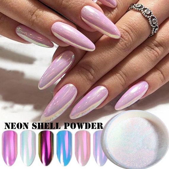 1 Piece Nail Glitter Powder Pearl Shell Shimmer Powder DIY -  Finland