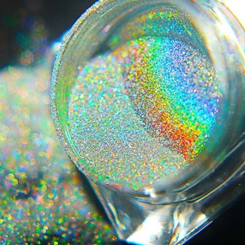 Fine Rainbow Mirror Laser Effect Holographic Nail Powder T2387