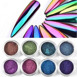 Chameleon Mirror Nail Art Glitter Powder DIY Nail Chrome Pigment Dust Manicure