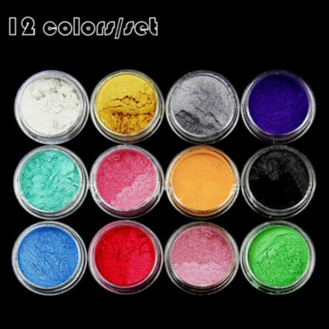 Mica Powder - Set di pigmenti colorati per resina epossidica perlata -  Pigmento naturale di grado cosmetico per colorante per sapone, pigmento per