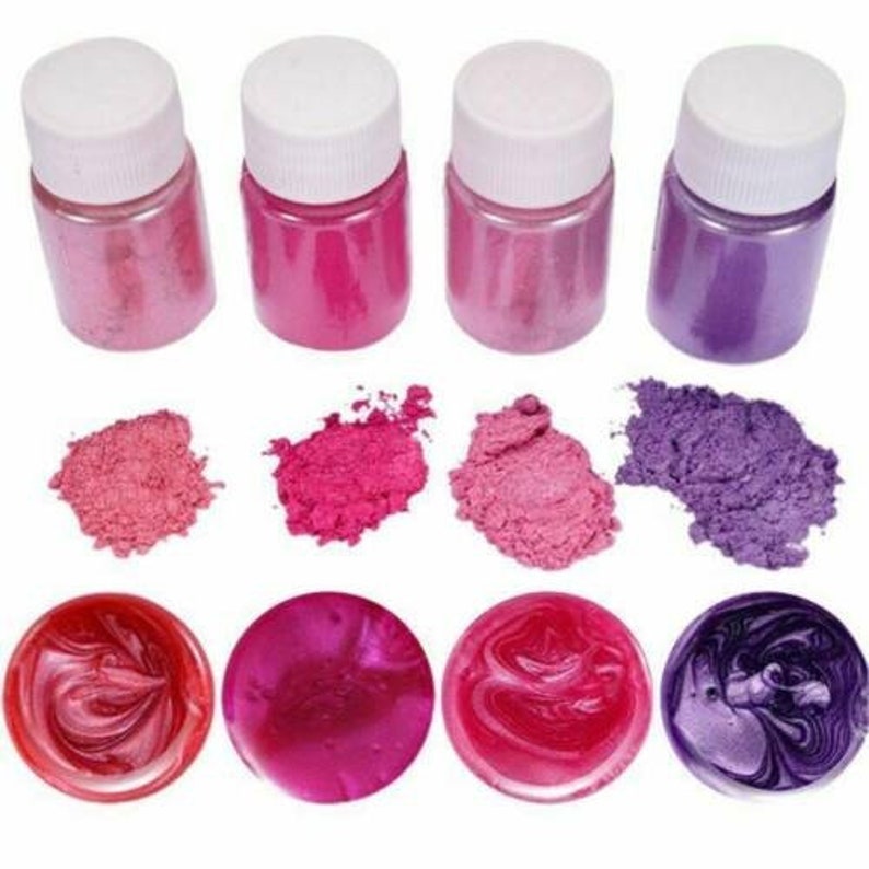 4 Colors/set DIY Mica Powder Epoxy Resin Dye Pearl Pigment Etsy