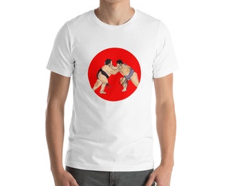 Sumo Wrestler Shirt, Sumo Flag tshirt, traditional Japanese Sport Shirt, Japanese t shirt, Retro Japan Shirt, Sumo Gift, Unisex
