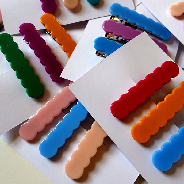 Acrylic Hair Clips Etsy UK