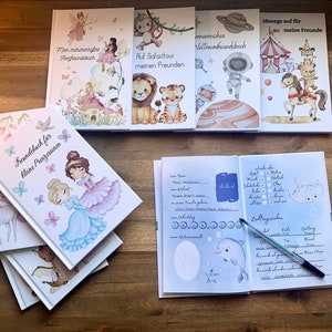 Libros de amigos Kita Jardín de infantes Escuela primaria Escuela Niños Bebé Niño pequeño Cuidado después de la escuela Cuidador de niños Libro de amigos Niño Niña varios temas