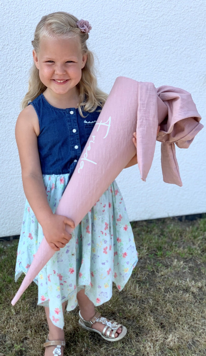 Schultüte Kindergartentüte Tüte Schule Kindergarten personalisiert Stoff Bild 7