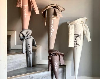 Schultüte Kindergartentüte Tüte Schule Kindergarten personalisiert Stoff