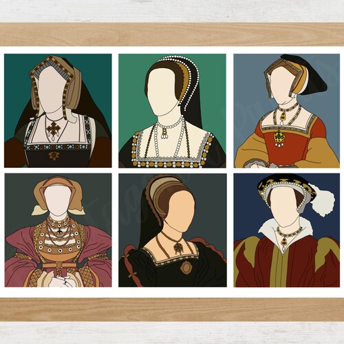 The Six Wives of Henry VIII unframed - Etsy