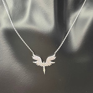 925 Sterling Silver Mikail Angel Necklace , Necklaces for Women, Gift for Her , Silver gift