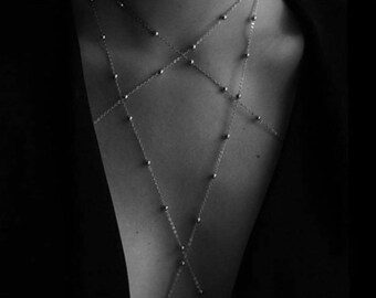 Body Jewelry, Body Chain,Layered Body Chain Bralette