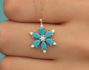 Blu delicate glass beaded necklace minimalist jewelry simple turquoise