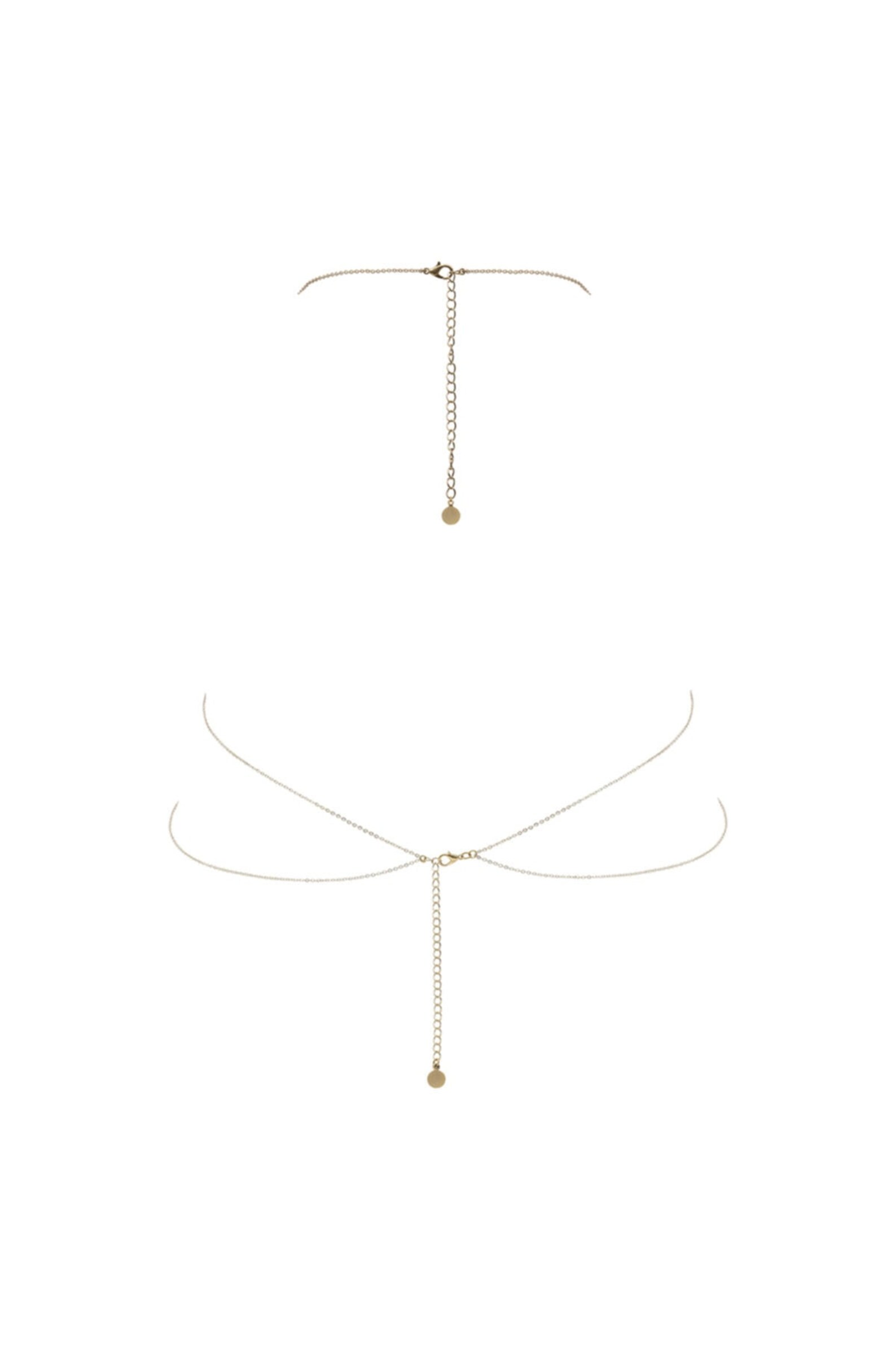 24K Gold Plated Body Jewelrybody Jewelry With Swarovski Etsy