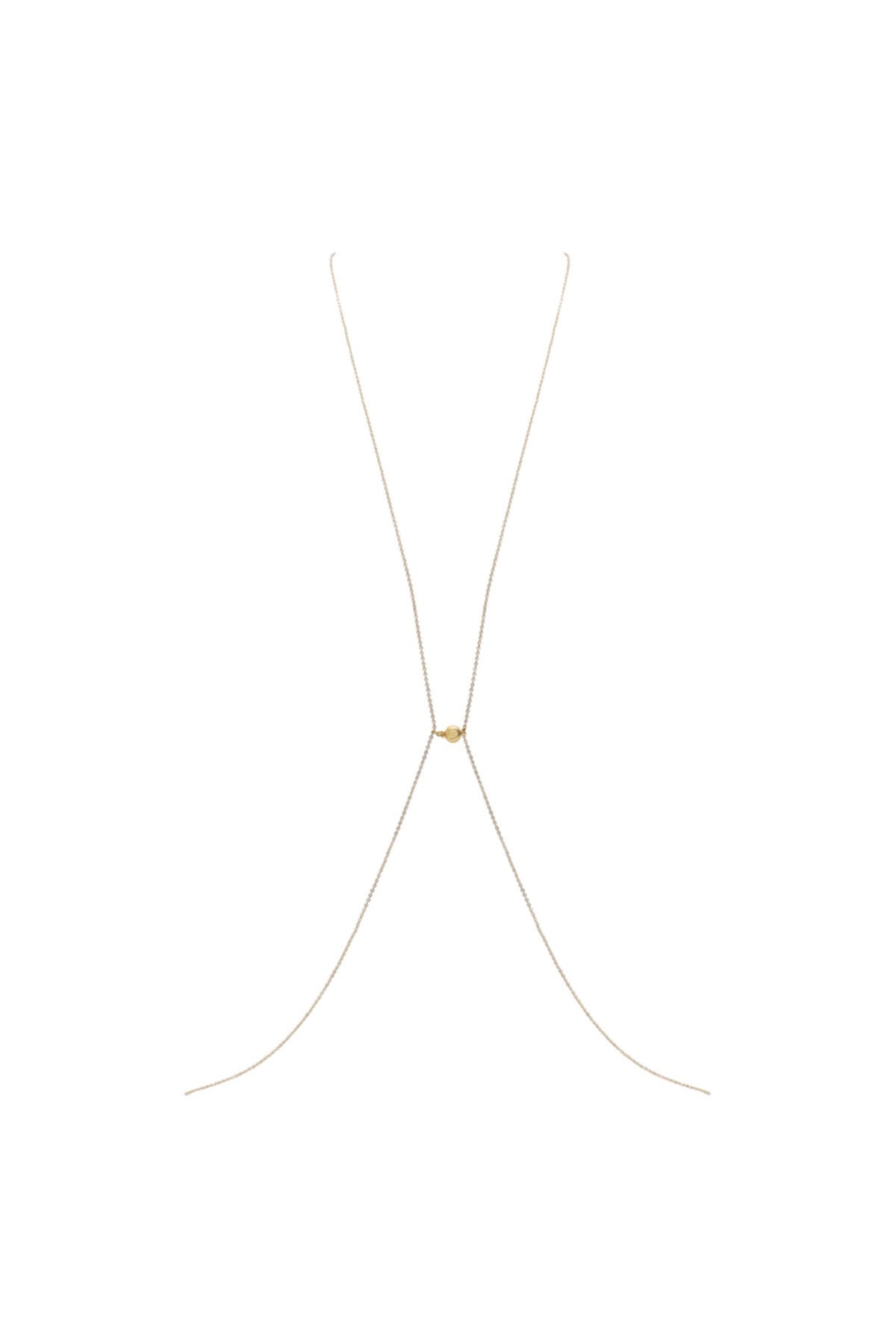 24K Gold Plated Body Jewelryback Chainbody Jewelrybody Etsy