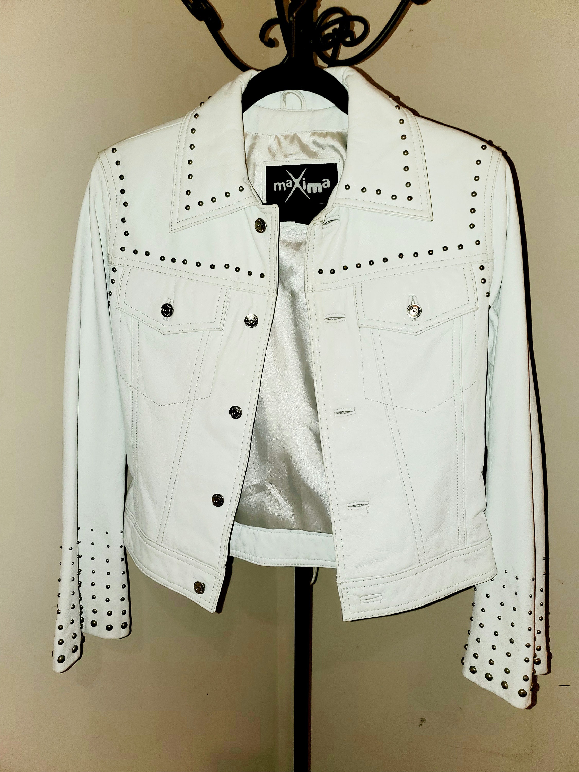 wilson white leather jacket