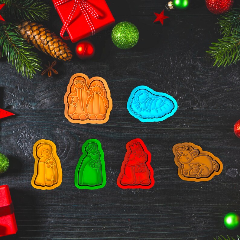 Nativity Scene Cookie Cutter Set digital Files Etsy