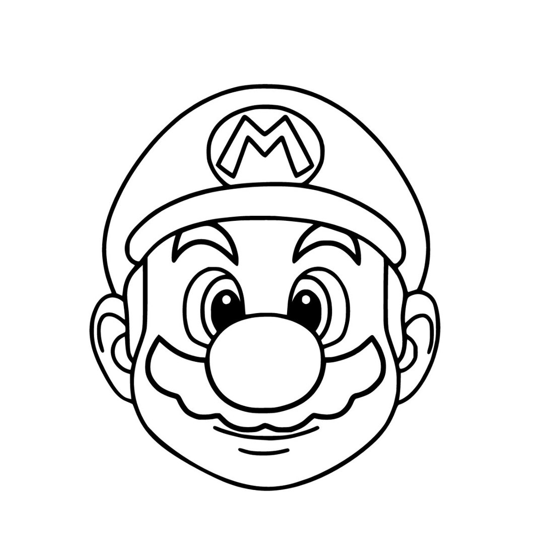 Mario Head SVG File Cricut Cut File PNG Etsy