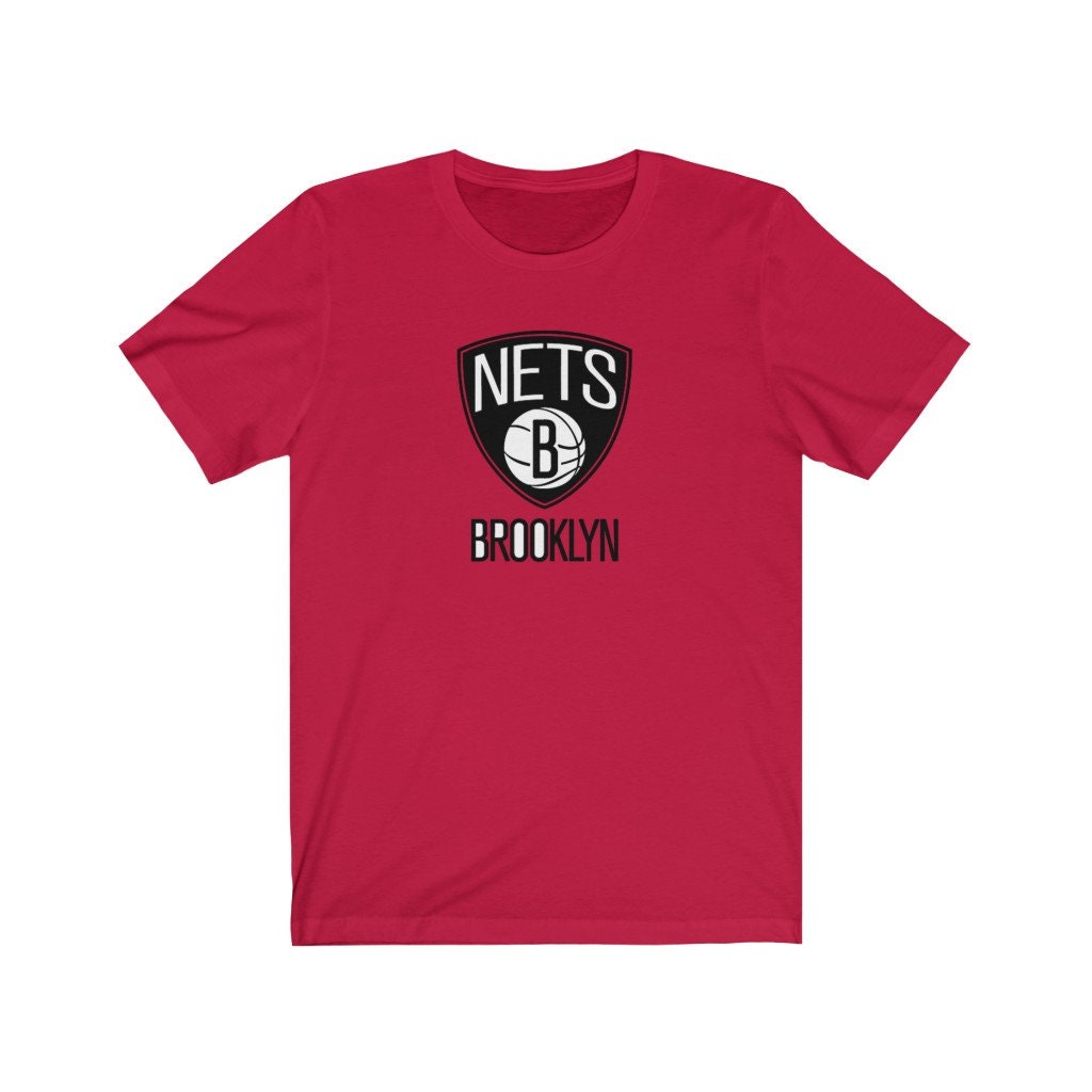 Brooklyn nets logo nba inspired men's Jersey Short Sleeve | Etsy