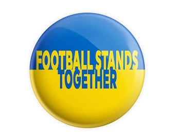 Premier League Football Stands Together Message - 38mm/1.5" Novelty Button Pin Badge