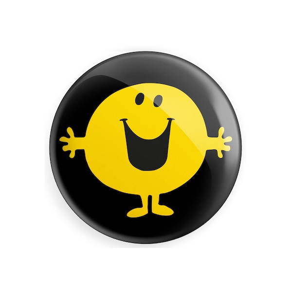 Happy Face Smiley Face - 38mm / 1.5" Bestseller Funny Button Pin Badge