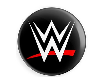 WWE Logo World Wrestling Entertainment 38mm Novelty Button Badge