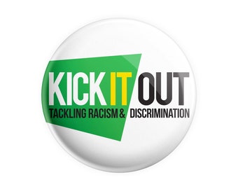 Premiere League - Euro 2020 - Kick It Out Message 38mm / 1.5" Novelty Button Pin Badge