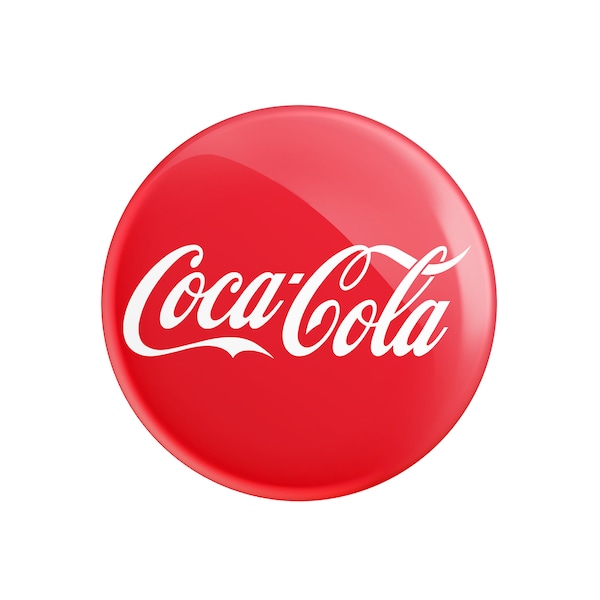 Coca Cola Logo - 1.5" / 37mm Novelty Button Pin Badge