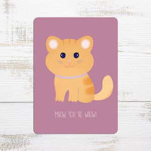 Maow, tu es Waow ! - Maow, tu es Waow ! - Carte de compliments -
