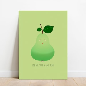 You are such a cool pear - Jij toffe peer - Handgemaakte kaart