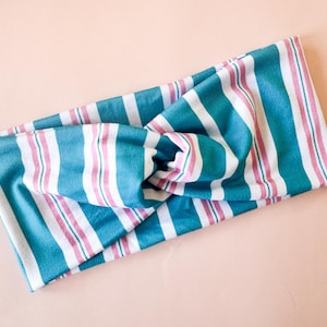 Labor and Delivery Stripes Simple Twist Top Headband, Nurse headband, Healthcare Headband, Maternity, Labor and Delivery Nurse, Mom and Baby