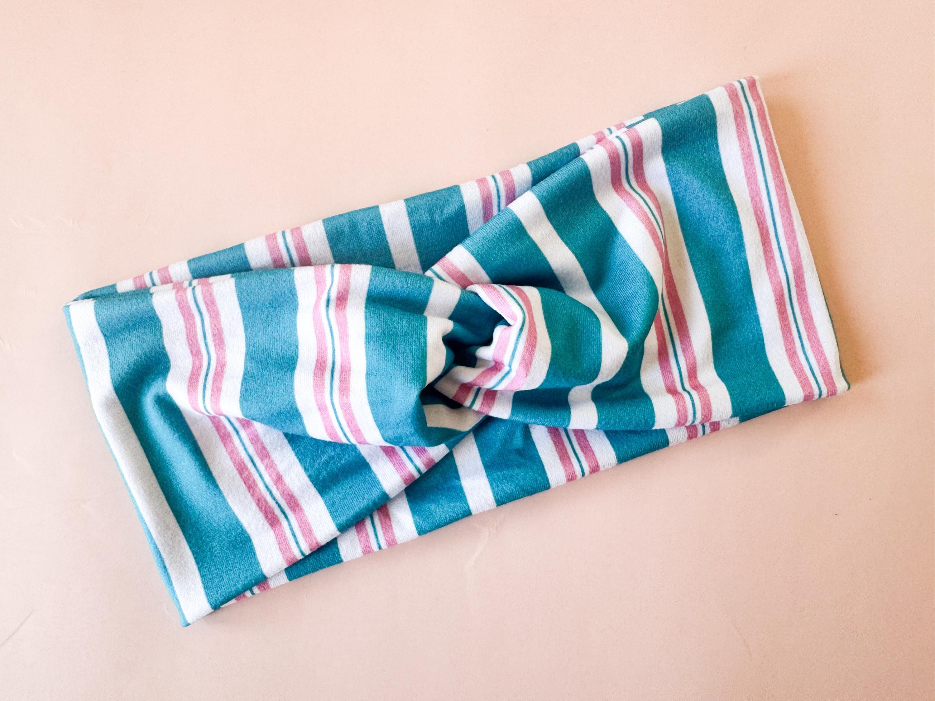 Labor and Delivery Stripes Simple Twist Top Headband, Nurse headband, Healthcare Headband, Maternity, Labor and Delivery Nurse, Mom and Baby