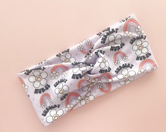 Surgery Nurse Simple Top Twist Soft Fabric Headband, Nurse Headband, Headband with Buttons, Headband for Women