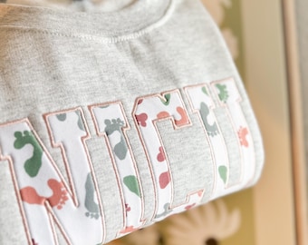 UTIN, Moletom bordado com apliques de tecido para pés de bebê, Enfermeira de UTIN, Presente de enfermeira, Mãe de UTIN, Bebê de UTIN, Unidade de Terapia Intensiva Neonatal