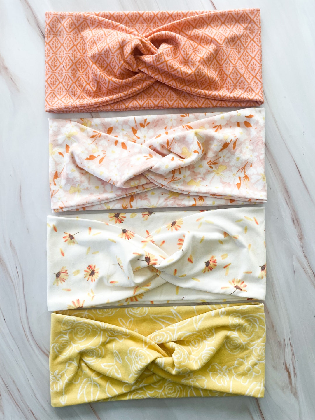 Spring Florals Soft Twist Headband, Nurse Headband, Healthcare