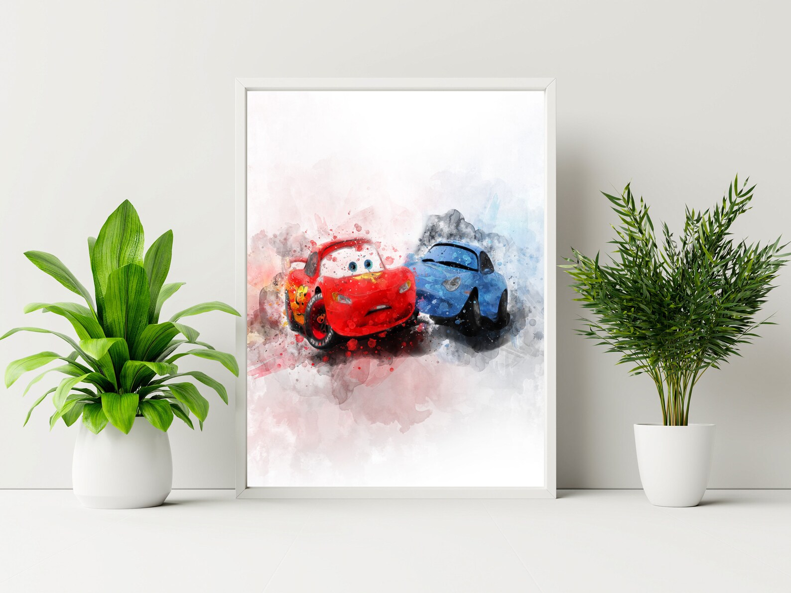 Set of 9 Disney Cars Print Cars Disney Watercolor Disney Cars Etsy