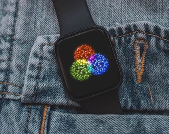 Apple Watch WALLPAPER - RedGreenBlue, digital Download